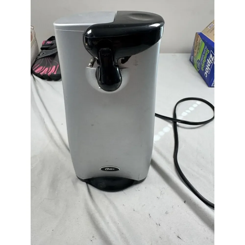 Oster Electric Can Opener Model CO-D6556 Black Silver Tested Working